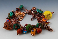 murano glass bead charm bracelets